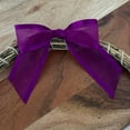 thumbnail image 3 of Pre-Tied Purple Organza Bows - 4 1/2" Wide, Set of 12, Craft Ribbon Bow, Satin Edge, Gift Basket, Easter, Wedding Embellishments, Mardi Gras, Birthday, Valentine's Day, Christmas, 3 of 6