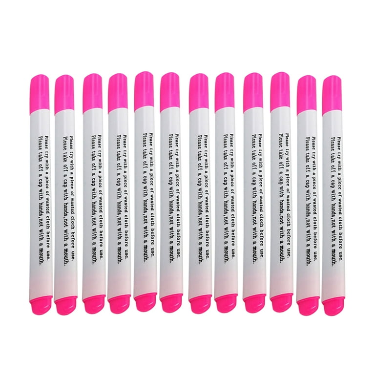 12pcs Fabric Marker Hydrolysis Water Soluble Pen Automatically Fade  Disappear Cancellation Pens Clothing Sewing Tool Accessory - Price history  & Review, AliExpress Seller - Shop4375021 Store