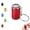 Red, variant on Mini Coin Storage Keychain, 2-in-1 Portable Coin Holder, Loose Change Container with Secure Snap Closure