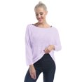 thumbnail image 5 of DPOIS Women's Casual Long Sleeve Mesh Blouse Performance Shirts Top, 5 of 7