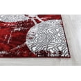 thumbnail image 5 of Newport Collection - Red Modern Geometric Abstract Area Rug, 5 of 5