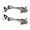 Nickel brushed wire, variant on 2Pcs Adjustable Door Holder with Nonslip Rubber Tip Kick Down Doorstop Metal Door Stop Wall Protector Easy to Install