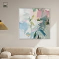 thumbnail image 3 of Elegant Green Abstract Canvas Modern Colorful Art by Art Remedy, White Frame, 40" x 40", 3 of 7