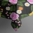 thumbnail image 4 of Pioneer Flower Floral Print Pattern Rectangle Tablecloth 60"x120", Waterproof Polyester Table Cloth, Wipeable Spillproof for Dining Camping Indoor Outdoor, 4 of 6