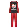 thumbnail image 2 of Meihuid Holiday Family Pajamas Matching Sets Christmas PJs with Mama Bear Printed Romper Plaid Pants Sleepwear, 2 of 10