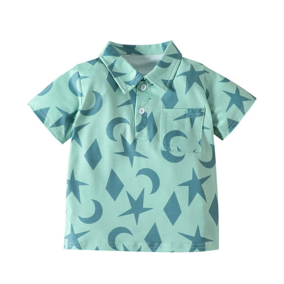 PEASKJP Boy's Uniform Polo Shirts Casual Short Sleeve Slim Fit Uniform Basic Designed Polo Tees,Mint Green 130