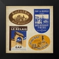 thumbnail image 2 of Vision Studio 12x12 Black Modern Framed Museum Art Print Titled - Vintage Travel Collage II, 2 of 5