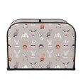 thumbnail image 2 of Gaeub Various Rabbits Print 4 Slice Toaster Cover,Bread Machine Cover,Dustproof Fingerprint Protectors and Greasy Protection Anti-sputtering, 2 of 7
