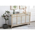 thumbnail image 4 of Reflexion 60 in. mirrored credenza in gold, 4 of 10