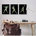thumbnail image 2 of Stupell Industries Geometric Athlete Patterned Sports Graphic Art Gray Framed Art Print Wall Art, Set of 3, Design by Arrolynn Weiderhold, 2 of 8
