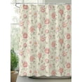 thumbnail image 2 of Shower Curtain Flowers Shower Curtains for Bathroom, Waterproof Polyester Shower Curtain Set with Hooks, Standard Size 72" x 72" Floral Vintage Style, 2 of 6