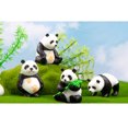 thumbnail image 3 of Chinese Panda Potted Ornament 4Pcs Home Decor Cute Poses Sturdy Form Versatile Place for Home Table Bedroom Desk Potted Decoration Indoor Desktop Display Home Living Room Daily Ornaments Decor, 3 of 9