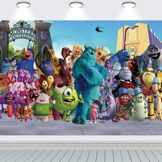 Monster University Inc Backdrop Banner Party Supplies Poster Movie Theme  Background for Photography Kids Birthday Decorations - Walmart.com