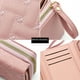 thumbnail image 5 of Cartera corta para mujer, sencilla, bordada, de PU, con tres pliegues, para tarjetas, billetera para varias tarjetas, 5 of 6