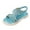 Blue, variant on WERYOUNG Girls Sandals Summer Casual Sparkly Open Toe Rhinestone Slingback Soft Sole Bohemian Princess Shoes Toddler Cute Beach Vacation Flower Sandal,Blue,3.5-4 Years