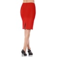 thumbnail image 2 of InstantFigure Short Pencil Skirt with Back Zip 16807M, 2 of 16