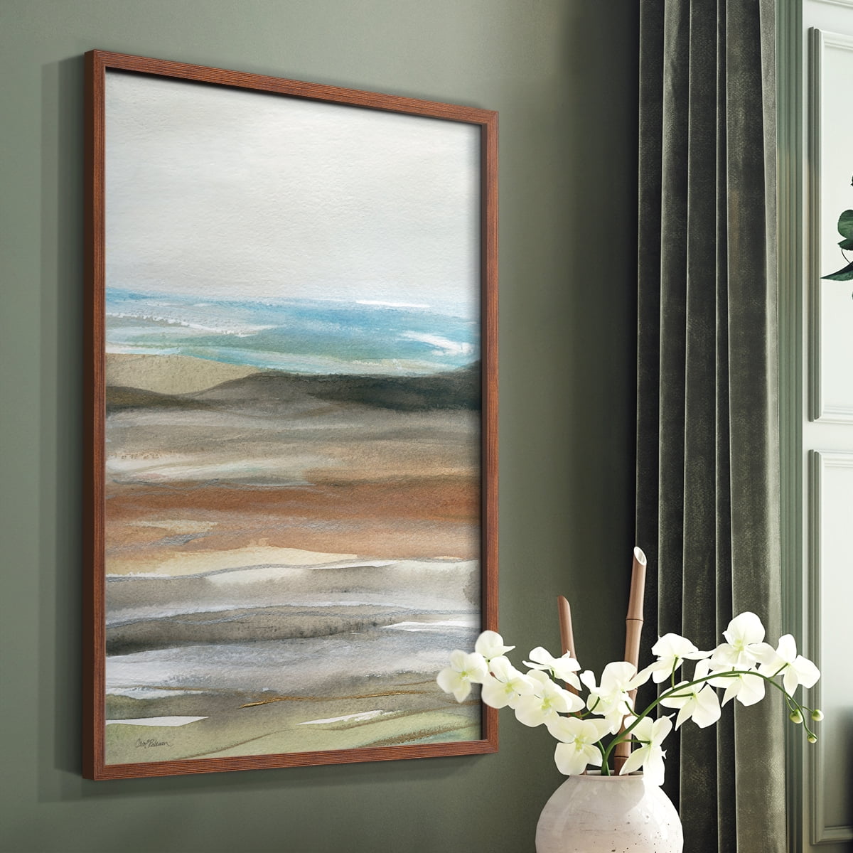 Nature's Many Layers II in Brown Solid Wood 11 x 14 Framed Print