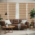 thumbnail image 2 of Ambesonne Nordic Window Curtains, Scandinavian Vintage Art, Each 28" W x 84" L, Pale Caramel Sand Brown, 2 of 5