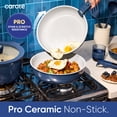 thumbnail image 6 of CAROTE 17 Pcs Ceramic Nonstick Cookware Set, Non Stick Pots and Pans with Detachable Handles, Oven Safe, Induction Cookware, Stackable Kitchen Set, Blue, 6 of 6