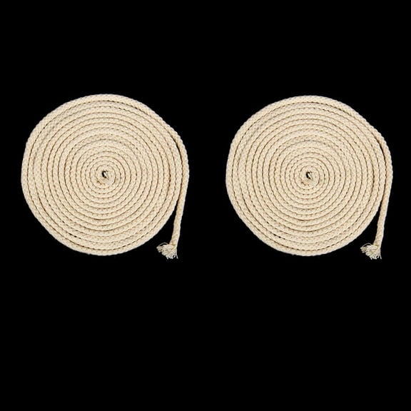 2Pcs 10FT Diameter 3/16'' Round Cotton Wicks Burner for Kerosene Oil Alcohol Lamp