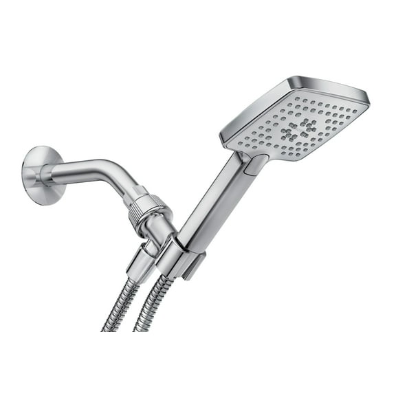 Moen Genta Chrome Handheld Shower Head with 3 Spray Settings, Bracket & 60" Hose – WaterSense Certified
