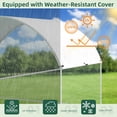 thumbnail image 3 of Esright Extra Large Metal Chicken Coop Run for Yard with Cover, 19.5x10x6.4 FT Walk-in Chicken Pen for Outdoor, Backyard, and Farm, Hen Cage House Suitable for 15-20 Chickens and Other Poultry, 3 of 6