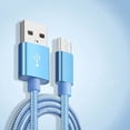 thumbnail image 2 of Methold Cable de datos universal de 2 piezas para teléfonos inteligentes Android Línea de cable de carga de teléfono Teléfono y Comunicación Azul, 2 of 6