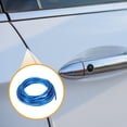 thumbnail image 3 of Unique Bargains 32.81Ft 10m Universal Car Door Edge Protective Strip Car Chrome Door Edge Guard Strip Chrome Blue, 3 of 7