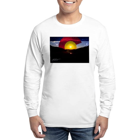 CafePress - Colorado And The Sun Long Sleeve T Shirt - Unisex Cotton Long Sleeve T-Shirt