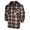 Charcoal/Grey/White, variant on Men's Plaid Flannel Hoodie Heavy Full Zip Up Long Sleeve Warm Hooded Jacket, Charcoal/Grey/White, M