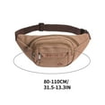 thumbnail image 3 of Taotanxi Tactical Waist Bag, 900D Nylon Oxford Water-Resistant Outdoor Edc Fanny Pack Utility Waist Pouch Outdoor Bumbag (Coffee), 3 of 4