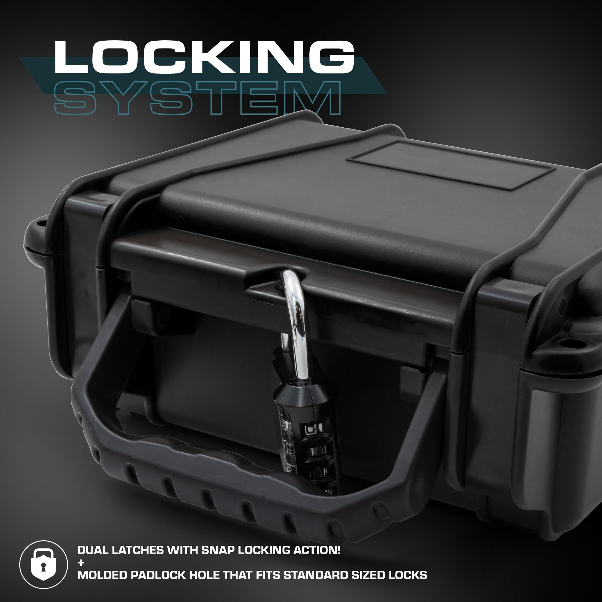 Seahorse 120 Protective Case with Foam, Black