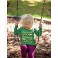 thumbnail image 4 of Tstars Construction Trucks Kids Ugly Christmas Sweater Style Toddler Long Sleeve T-shirt 4T Green, 4 of 5