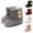 D-grey, variant on Infant Baby Boys Girls Boots Premium Soft Sole Anti-Slip Warm Winter Snow Boots Newborn Crib Shoes