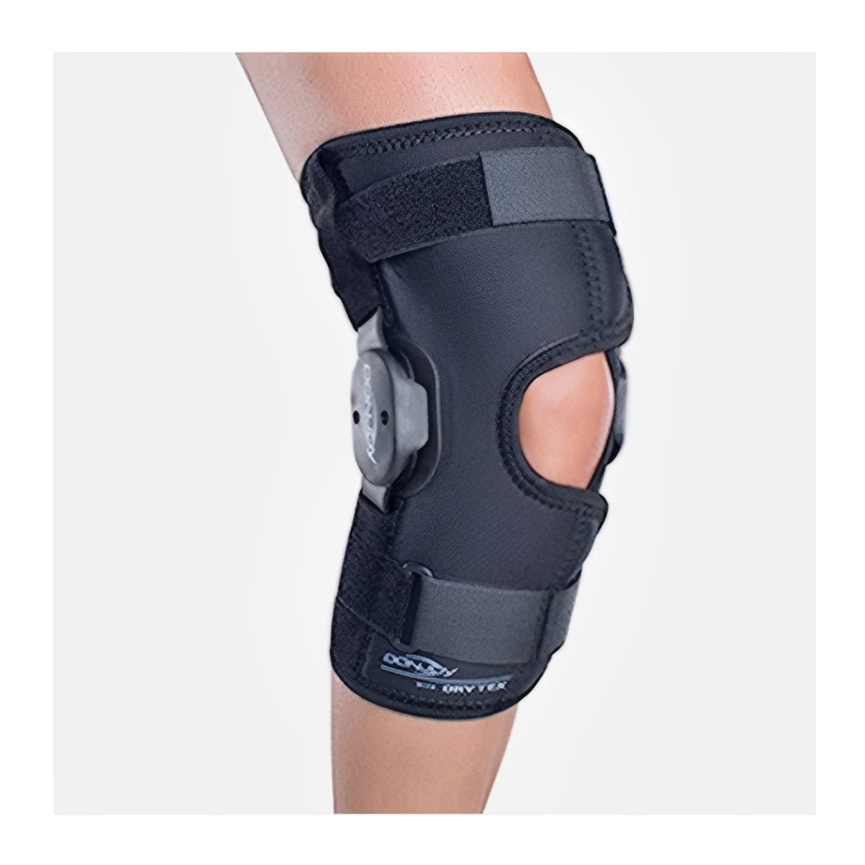 DonJoy Deluxe Hinged Knee Brace, Drytex Wrap Around, Open Popliteal, X-Small