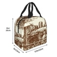 thumbnail image 3 of Lsque Train Pattern Lunch Bag Women/Men Insulated Lunch Box,Small Leakproof Cooler Food Lunch Containers Reusable High Capacity Lunch Tote Bags, 3 of 6