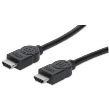 Manhattan High Speed HDMI Cable with Ethernet - 4K@30Hz, HDMI Male to Male, Shielded, Black, 50 ft.