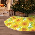 thumbnail image 5 of Fotbe Sunflowers2 Pattern Christmas Tree Skirt, Tree Skirts Plush Christmas Decorations, Christmas Tree Skirts Xmas Decorations Holiday Party Decor-30", 5 of 6