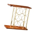 thumbnail image 2 of Botellero con soporte para copas, organizador de almacenamiento de vino, soporte multiusos de madera para encimera para vino, vacaciones, 2 of 9