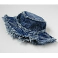 thumbnail image 4 of Bucket Hat Denim Fisherman Hat for Women Fringe Wide Brim Summer UV Protection Sun Hat Distressed Beach Hat, 4 of 5