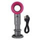 thumbnail image 1 of Mini ventilador portátil de mano sin aspas, recargable por USB, de cuarta generación, para el hogar y el exterior (rosa rojo), 1 of 12