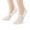 White, variant on PULLIMORE 5 Pairs Invisible Ice Silk Breathable Socks, Men Women No Show Socks, Ultra Low Cut Non Slip Flat Boat Liner (5 Colors)