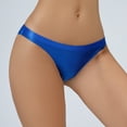 thumbnail image 4 of Women's Silky Shiny Low Waist Briefs Transparent Underwear, 4 of 6