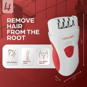 Epilady Legend 4 Full Body Rechargeable Cordless Epilator, Electric Hair Removal Device for Women