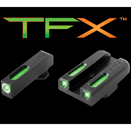 TruGlo Brite-Site TFX XTREME Tritium Fiber Gun Sight Fits Glock 42/43 - (Best Glock Fiber Optic Sights)
