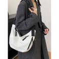 thumbnail image 2 of Bolso para mujer 2024 nuevo cuero de PU hebilla simple gran capacidad bolso de mano para mujer sólido cuadrado hombro bandolera bolso mujer, 2 of 5