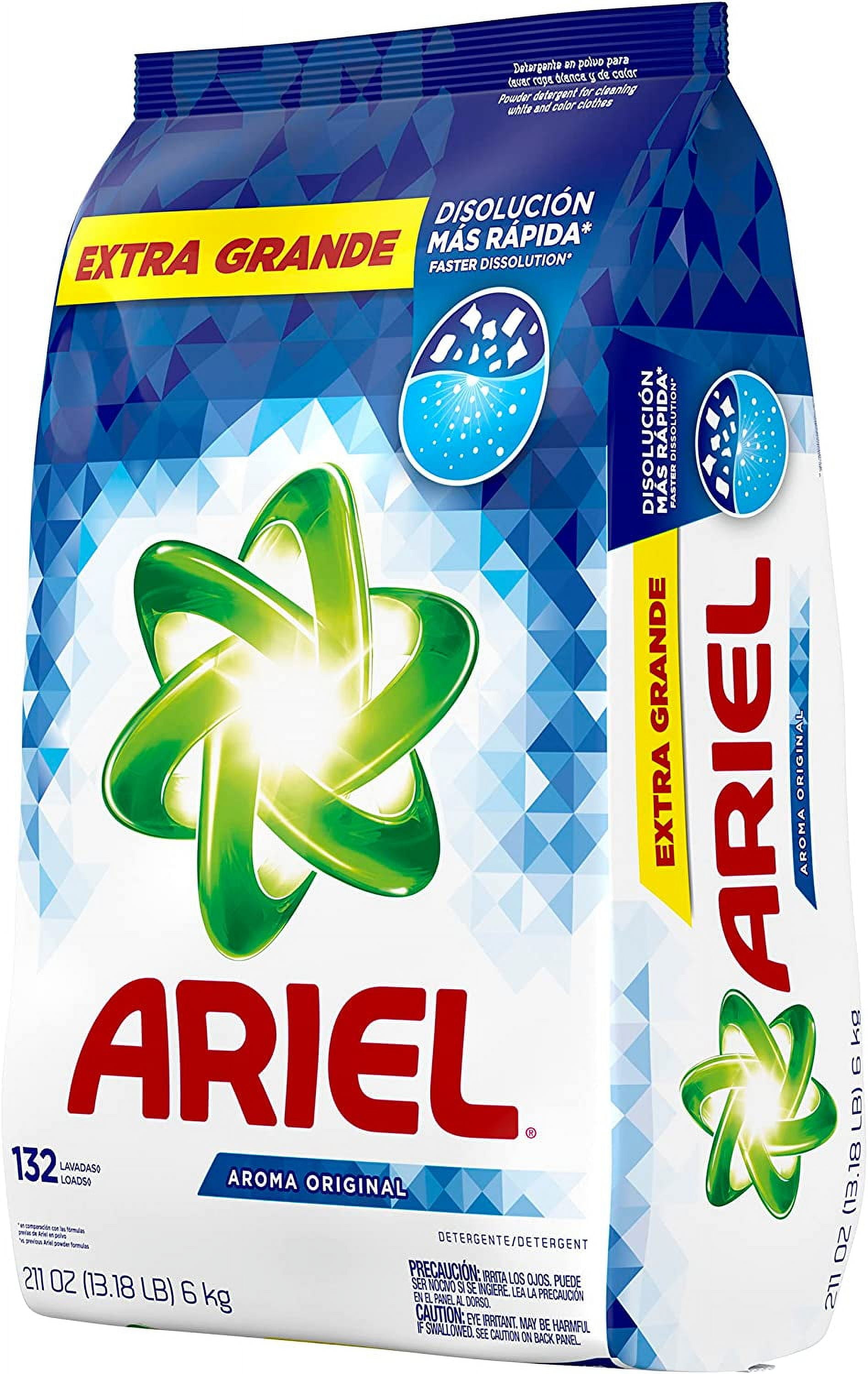 Ariel Powder Laundry Detergent, Original Scent, 132 loads, 211 oz (80339059)