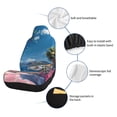 thumbnail image 6 of Sikiie Colorful Mediterranean Village Car Seat Covers 2PCs Front Car Seat Covers Universal fit for Most Cars SUVs and Trucks-2 PCS, 6 of 9