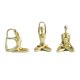 thumbnail image 1 of Colección de 3 estatuas de yoga para mujeres, recuerdo de resina nórdica, artesanía de yoga. Oro, 1 of 9