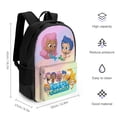 thumbnail image 2 of Bubble Guppies Molly Gil Backpack Laptop Bag Student Satchel Schoolbag Bookbag Large Capacity Multipurpose Daypack Rucksack Travel Bag, 2 of 8